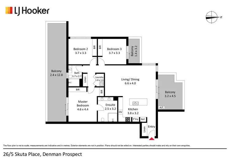 Floorplan of Homely apartment listing, 26/5 Skuta Place, Denman Prospect ACT 2611