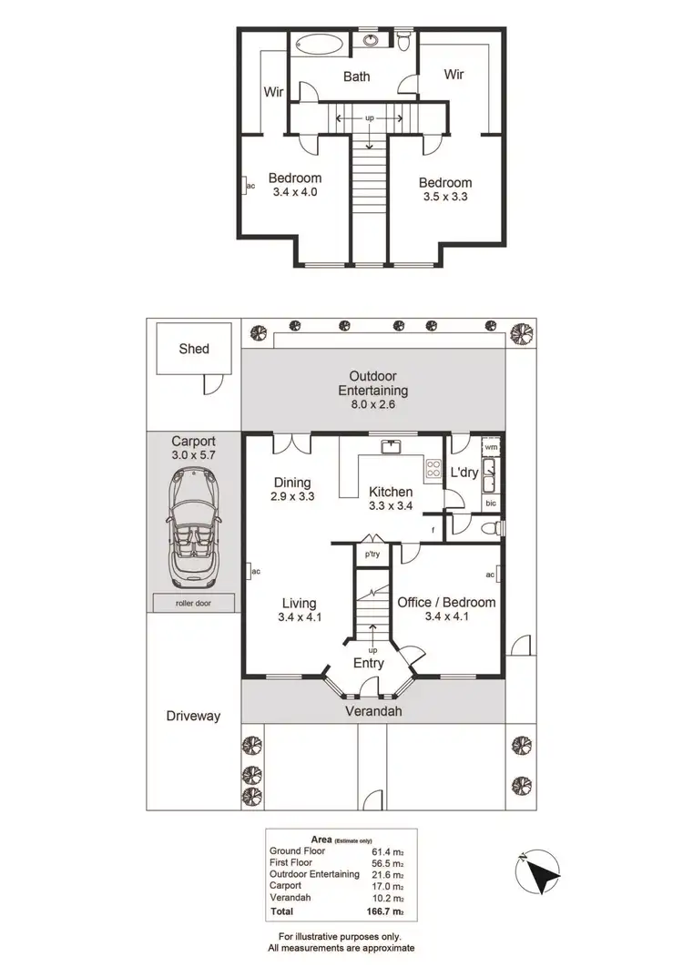 Floorplan of Homely house listing, 51 Ebor Avenue, Mile End SA 5031