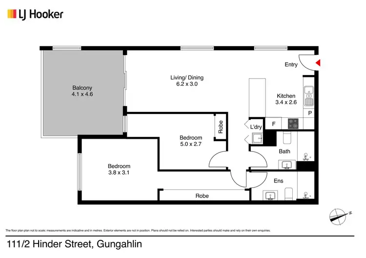 Floorplan of Homely apartment listing, 111/2 Hinder Street, Gungahlin ACT 2912