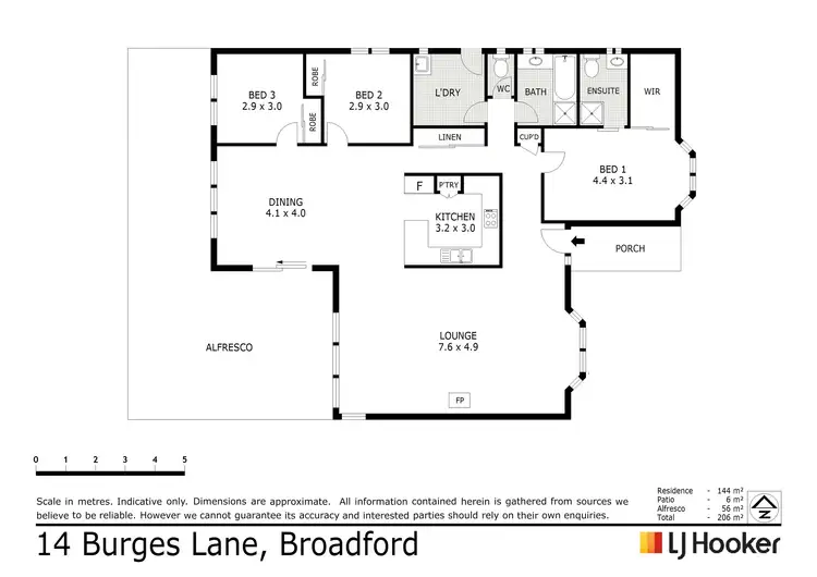 Floorplan of Homely house listing, 14 Burges Lane, Broadford VIC 3658