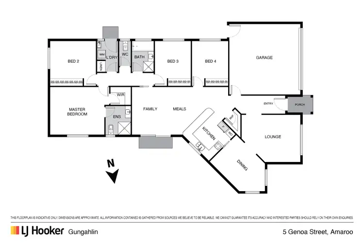 Floorplan of Homely house listing, 5 Genoa Street, Amaroo ACT 2914