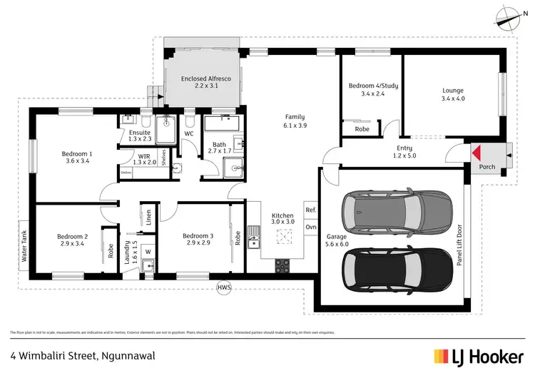 Floorplan of Homely house listing, 4 Wimbaliri Street, Ngunnawal ACT 2913