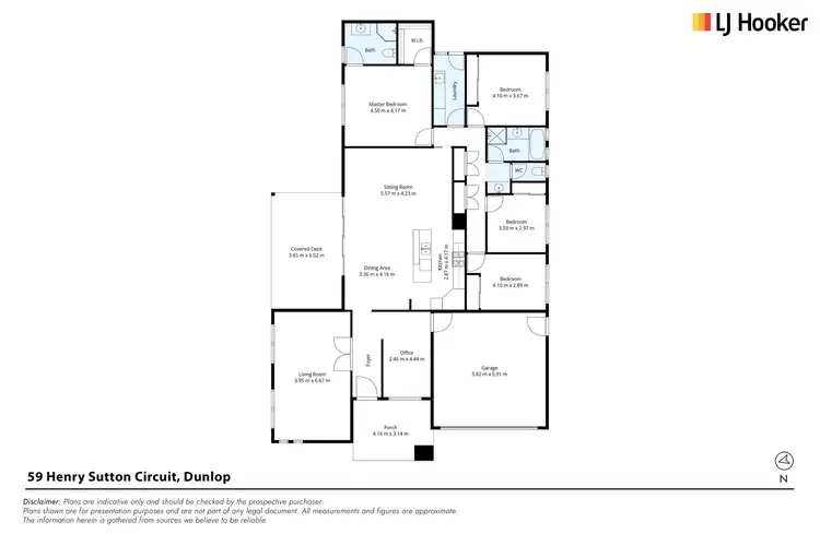 Floorplan of Homely house listing, 59 Henry Sutton Circuit, Dunlop ACT 2615