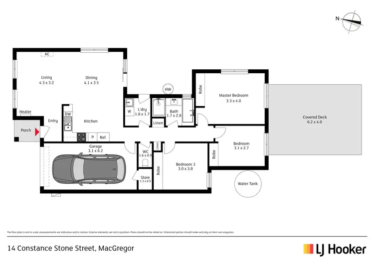 Floorplan of Homely house listing, 14 Constance Stone Street, Macgregor ACT 2615