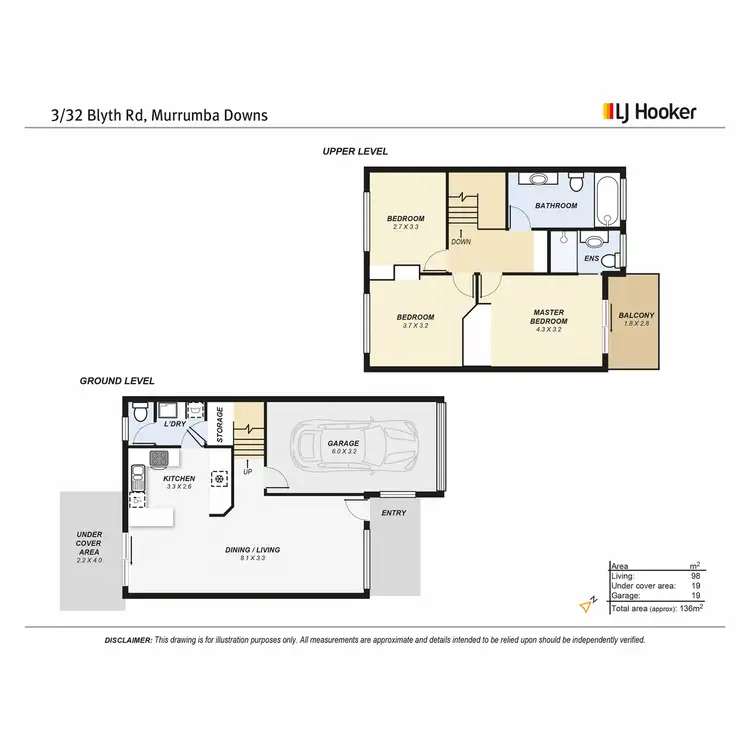 Floorplan of Homely townhouse listing, 3/32 Blyth Road, Murrumba Downs QLD 4503