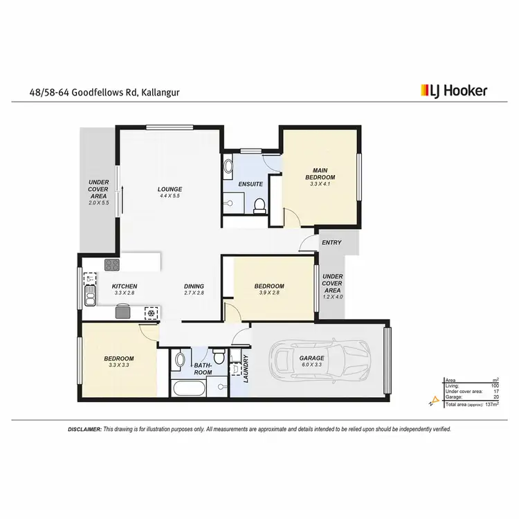 Floorplan of Homely townhouse listing, 48/58-64 Goodfellows Road, Kallangur QLD 4503