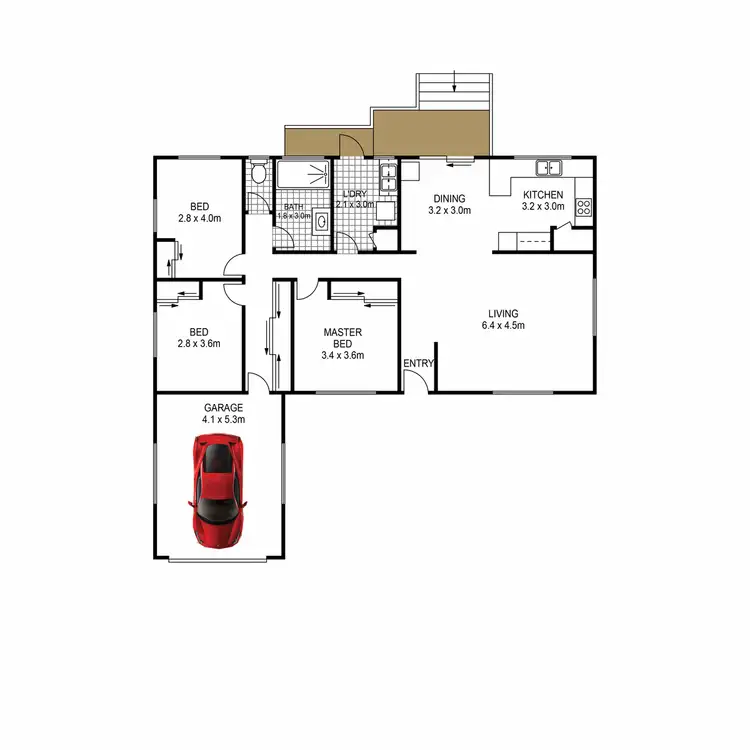 Floorplan of Homely house listing, 54 Arrakune Crescent, Kallangur QLD 4503