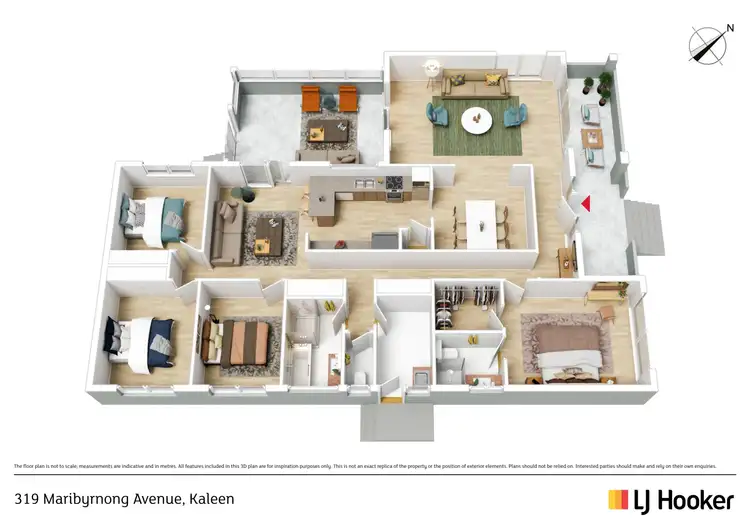 Floorplan of Homely house listing, 319 Maribyrnong Avenue, Kaleen ACT 2617
