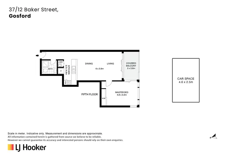 Floorplan of Homely apartment listing, 37/12 Baker Street, Gosford NSW 2250