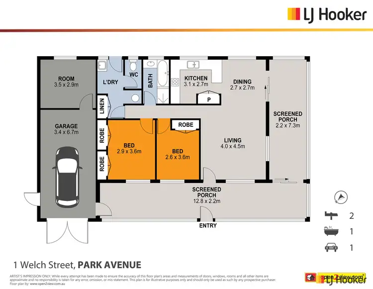Floorplan of Homely house listing, 1 Welch Street, Park Avenue QLD 4701