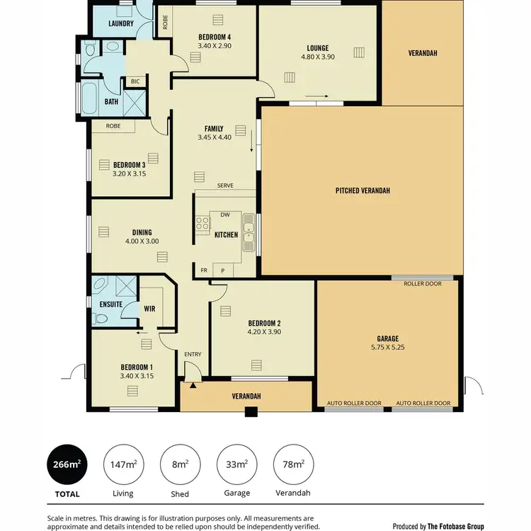 Floorplan of Homely house listing, 4 Birchwood Court, Wynn Vale SA 5127