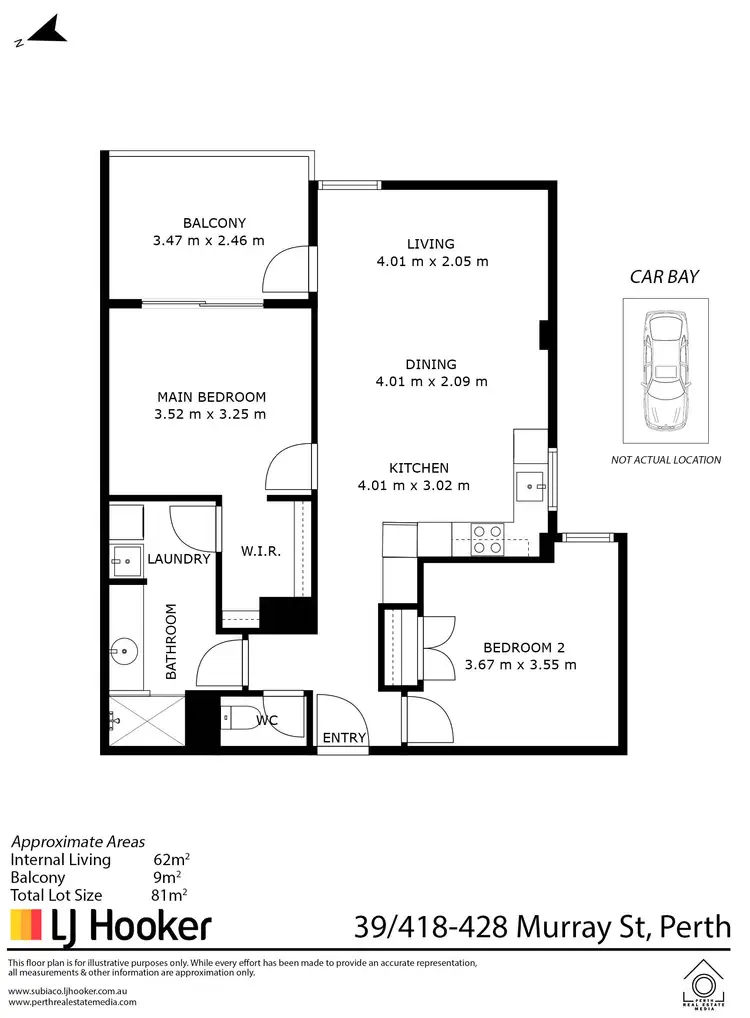 Floorplan of Homely unit listing, 39/418-428 Murray Street, Perth WA 6000