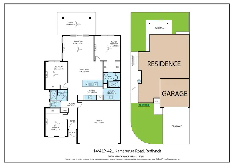 Floorplan of Homely house listing, 14/419-421 Kamerunga Road, Redlynch QLD 4870