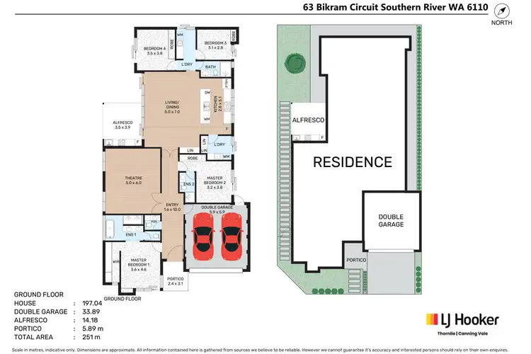 Floorplan of Homely house listing, 63 Bikram Circuit, Southern River WA 6110