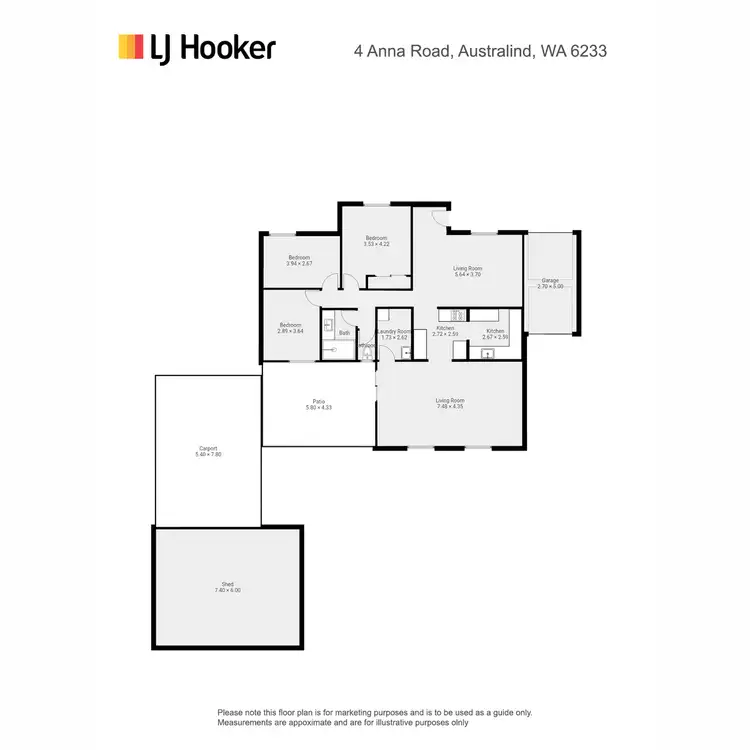 Floorplan of Homely house listing, 4 Anna Road, Australind WA 6233