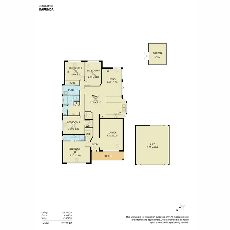 Floorplan of Homely house listing, 73 High Street, Kapunda SA 5373
