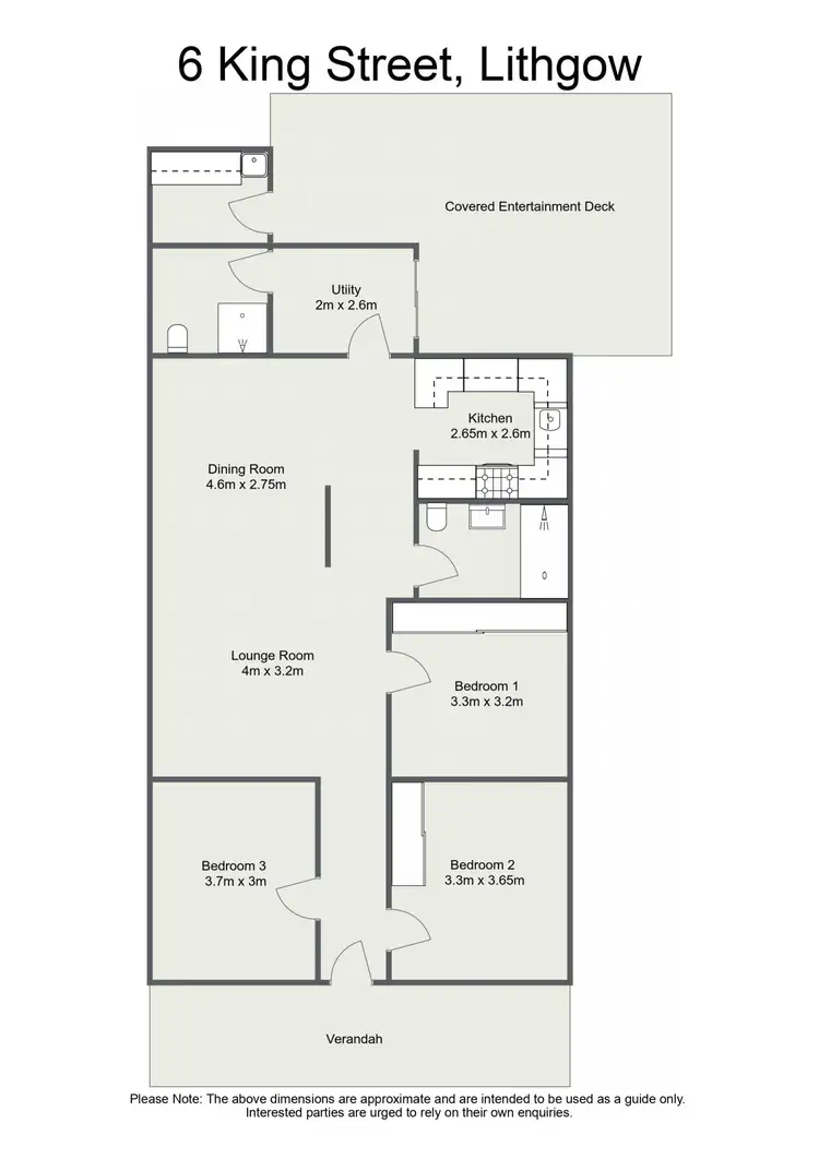 Floorplan of Homely house listing, 6 King Street, Lithgow NSW 2790