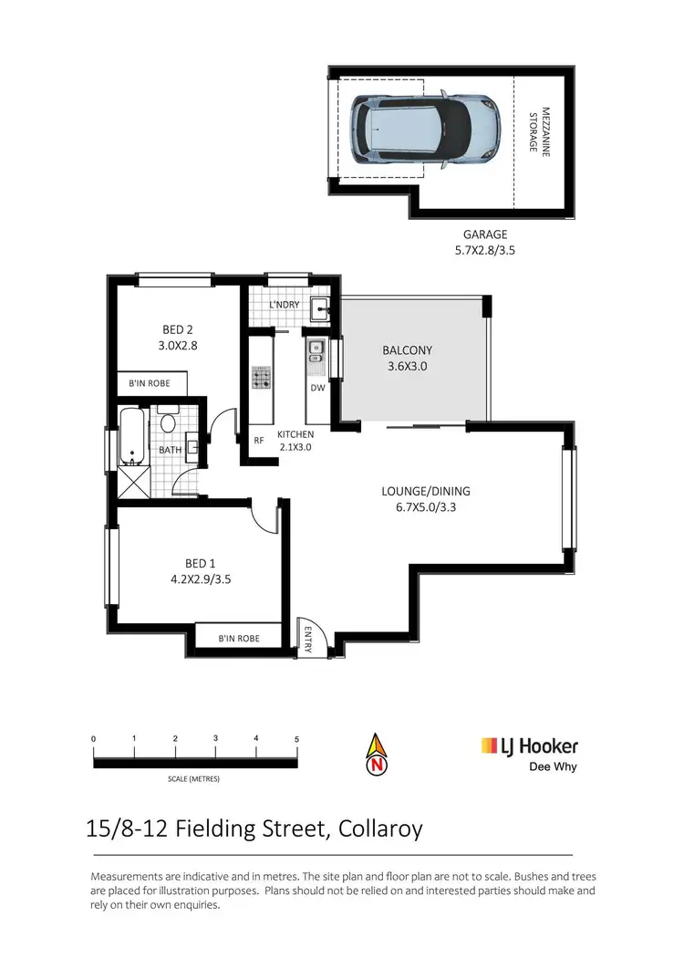 Floorplan of Homely apartment listing, 15/8-12 Fielding Street, Collaroy NSW 2097