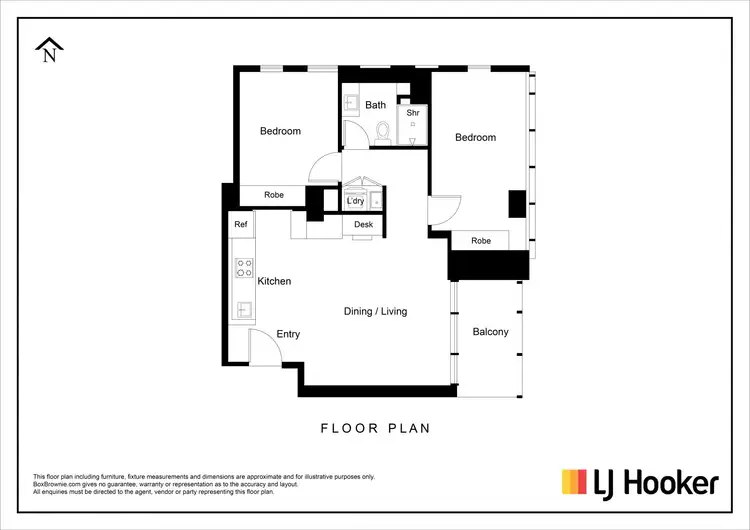 Floorplan of Homely apartment listing, 506/58 Clarke Street, Southbank VIC 3006