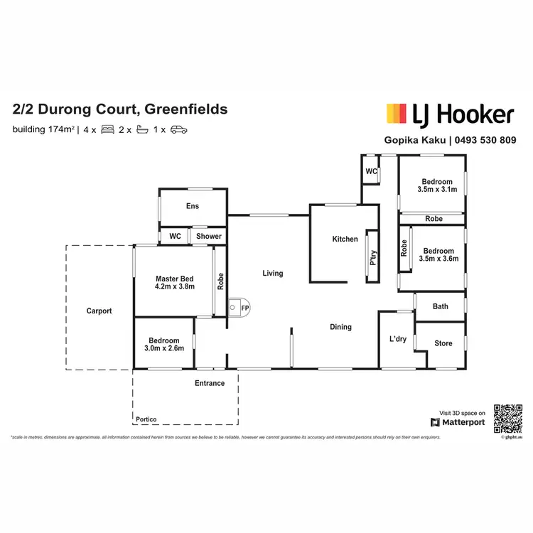 Floorplan of Homely house listing, 2/2 Durong Court, Greenfields WA 6210