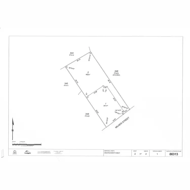 Floorplan of Homely land listing, 3B Milner Street, Quinns Rocks WA 6030