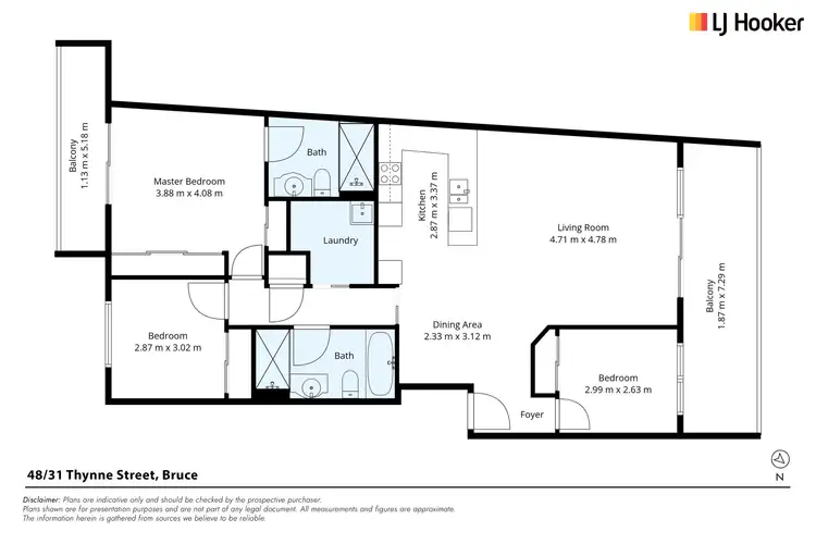 Floorplan of Homely apartment listing, 48/31 Thynne Street, Bruce ACT 2617