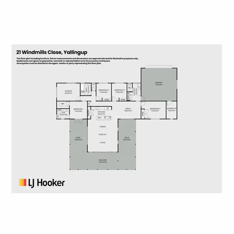 Floorplan of Homely house listing, 21 Windmills Close, Yallingup WA 6282