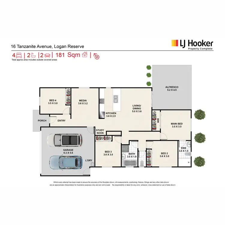 Floorplan of Homely house listing, 16 Tanzanite Avenue, Logan Reserve QLD 4133