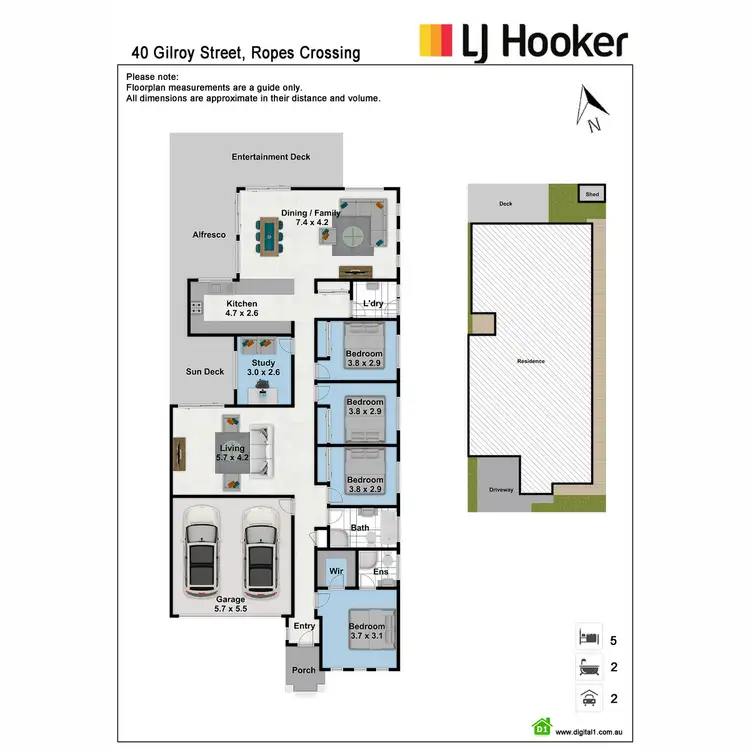 Floorplan of Homely house listing, 40 Gilroy Street, Ropes Crossing NSW 2760
