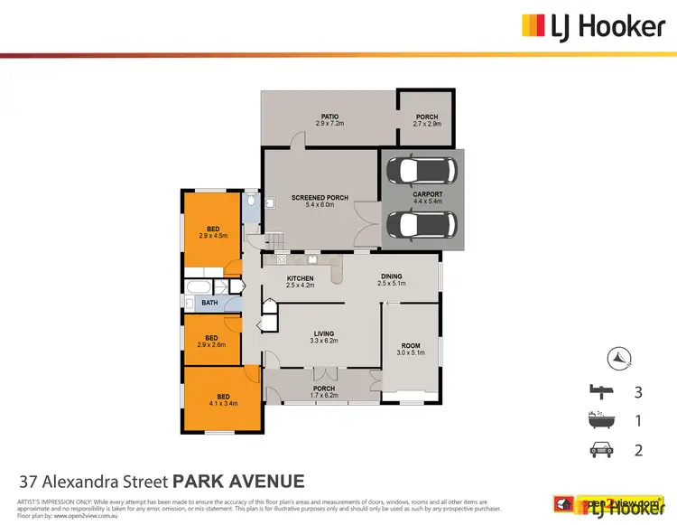 Floorplan of Homely house listing, 37 Alexandra Street, Park Avenue QLD 4701