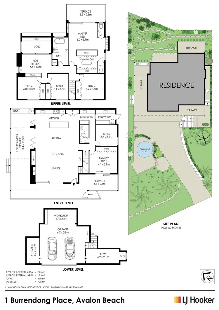 Floorplan of Homely house listing, 1 Burrendong Place, Avalon Beach NSW 2107