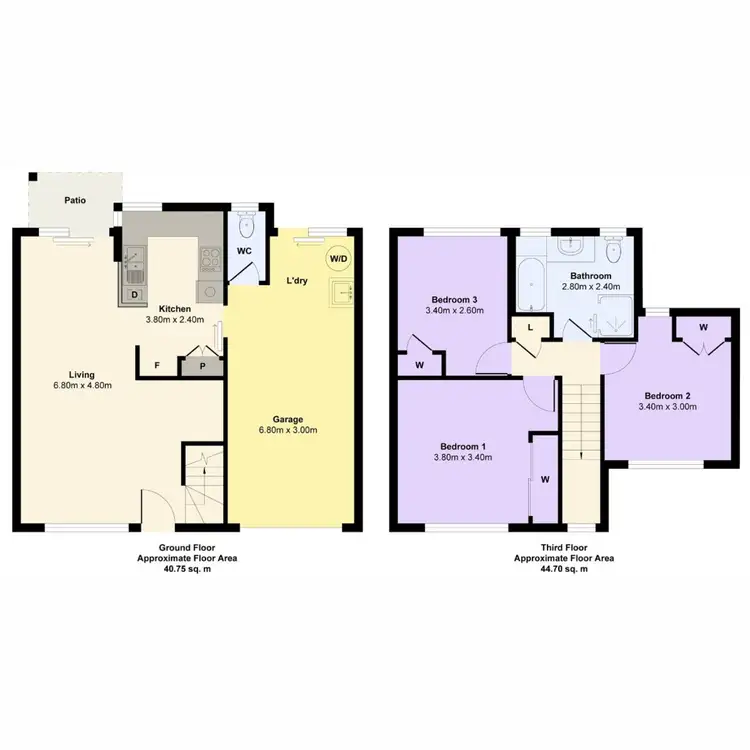 Floorplan of Homely townhouse listing, 21/18 Batchworth Road, Molendinar QLD 4214