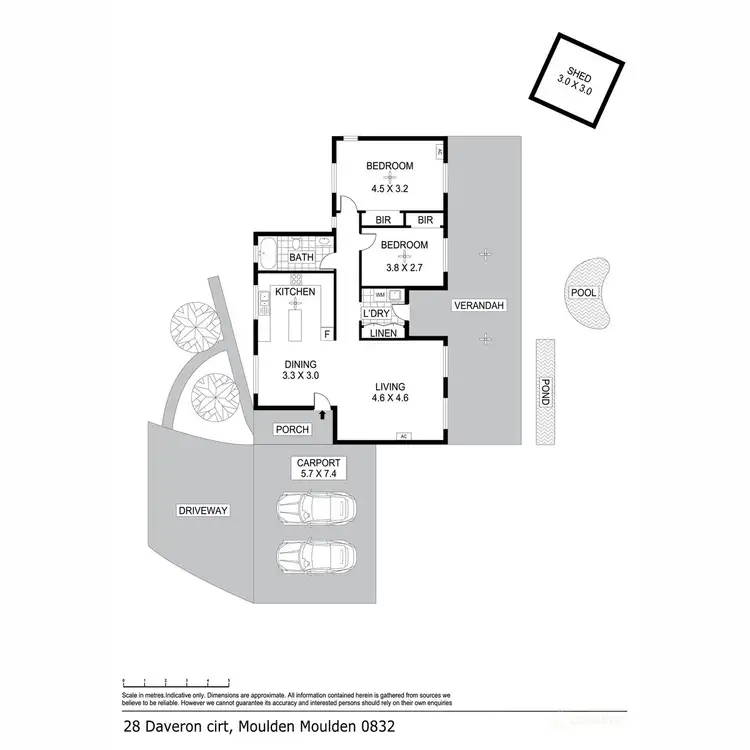 Floorplan of Homely house listing, 28 Davoren Street, Moulden NT 830