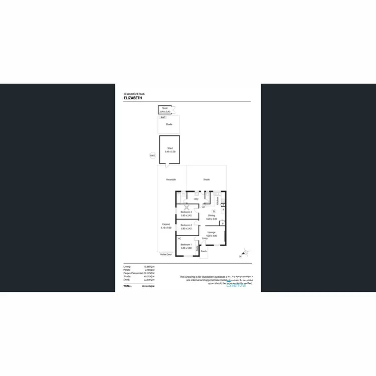 Floorplan of Homely house listing, 50 Woodford Road, Elizabeth SA 5112