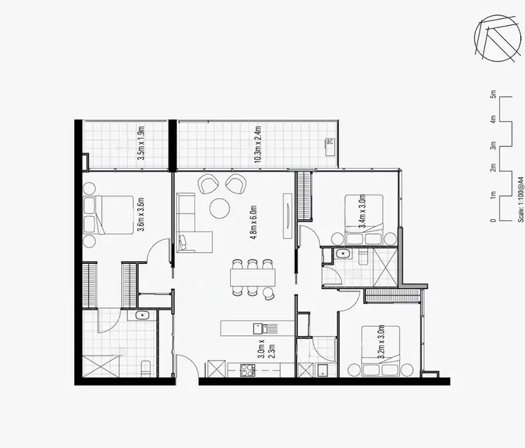 Floorplan of Homely apartment listing, 316/69 John Gorton Drive, Wright ACT 2611