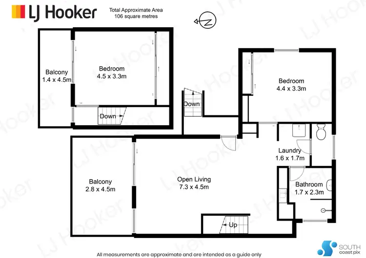Floorplan of Homely house listing, 206/202-208 Beach Road, Batehaven NSW 2536