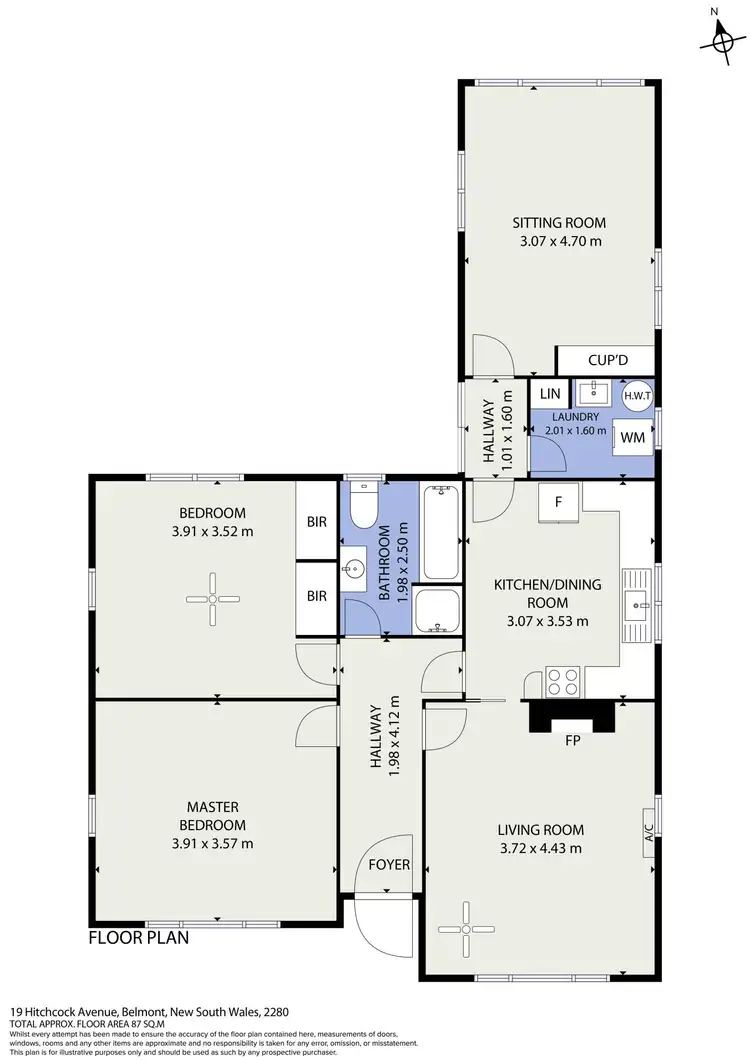 Floorplan of Homely house listing, 19 Hitchcock Avenue, Belmont NSW 2280