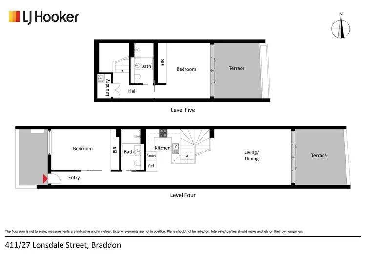 Floorplan of Homely apartment listing, 411/27 Lonsdale Street, Braddon ACT 2612