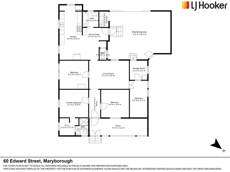 Floorplan of Homely house listing, 60 Edward Street, Maryborough QLD 4650