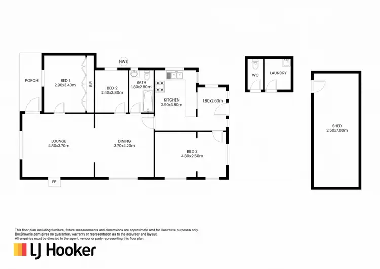 Floorplan of Homely house listing, 195 Nicholson Street, Bairnsdale VIC 3875