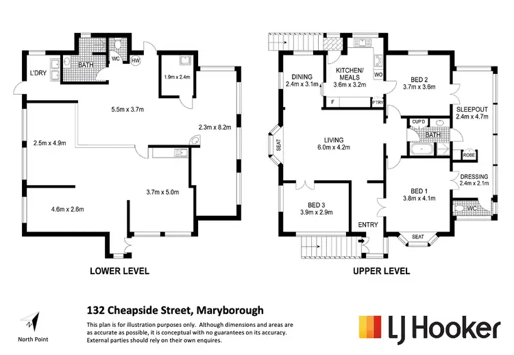 Floorplan of Homely house listing, 132 Cheapside Street, Maryborough QLD 4650