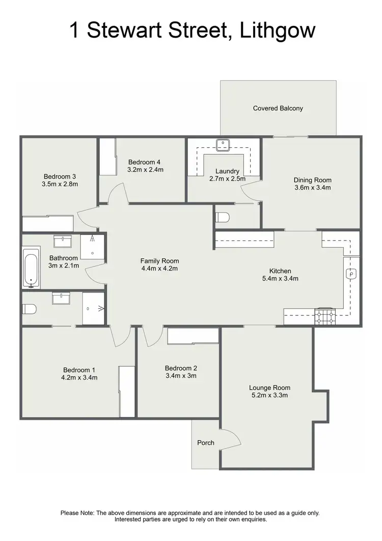 Floorplan of Homely house listing, 1 Stewart Street, Lithgow NSW 2790