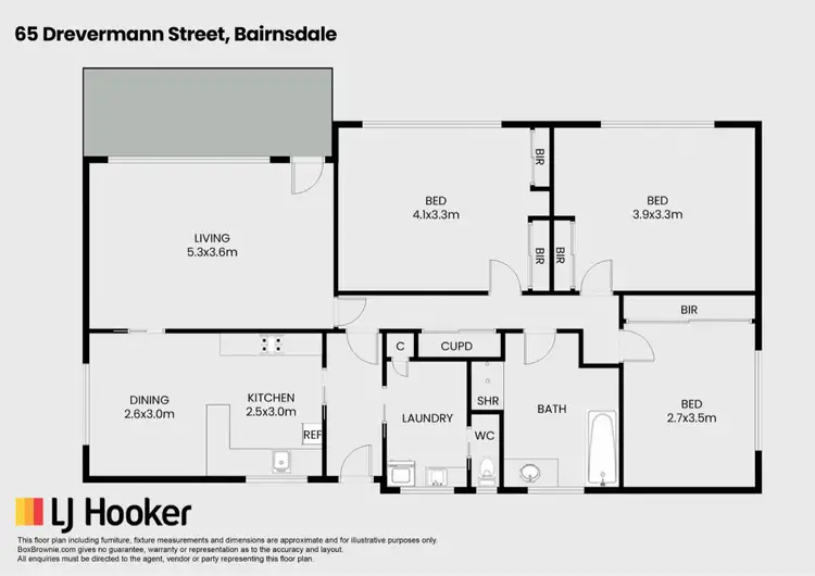 Floorplan of Homely house listing, 65 Drevermann Street, Bairnsdale VIC 3875