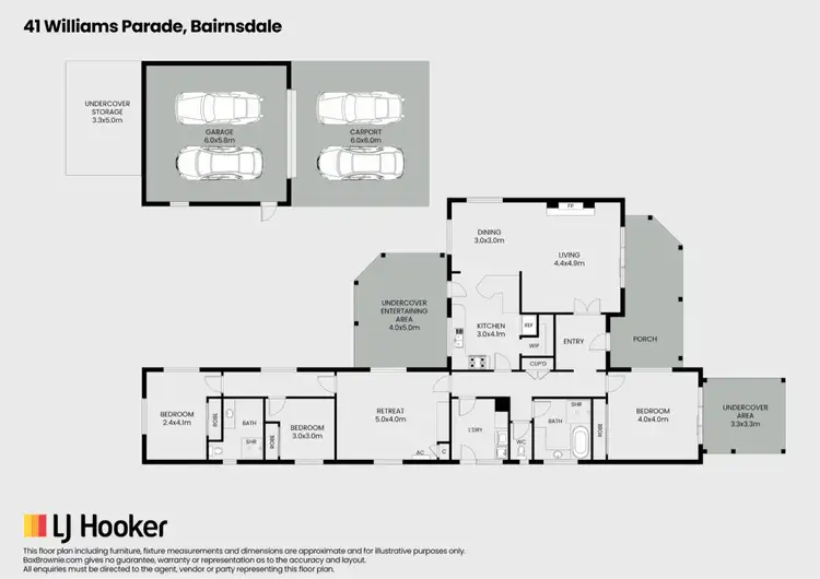 Floorplan of Homely house listing, 41 Williams Parade, Bairnsdale VIC 3875