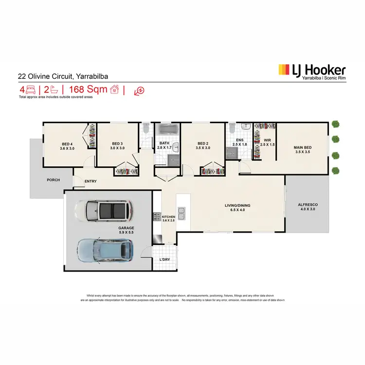 Floorplan of Homely house listing, 22 Olivine Circuit, Yarrabilba QLD 4207
