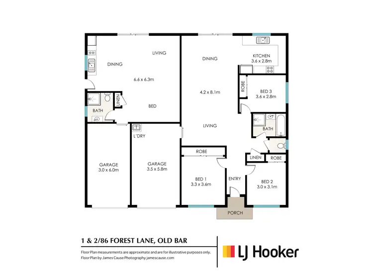 Floorplan of Homely house listing, 86 & 86a Forest Lane, Old Bar NSW 2430