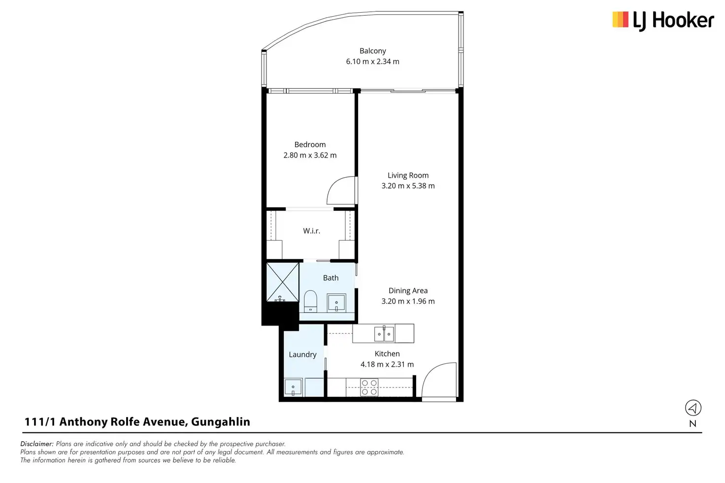 Floorplan of Homely apartment listing, 111/1 Anthony Rolfe Avenue, Gungahlin ACT 2912