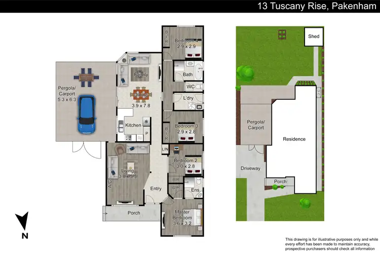 Floorplan of Homely house listing, 13 Tuscany Rise, Pakenham VIC 3810