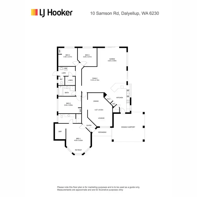 Floorplan of Homely house listing, 10 Samrose Road, Dalyellup WA 6230