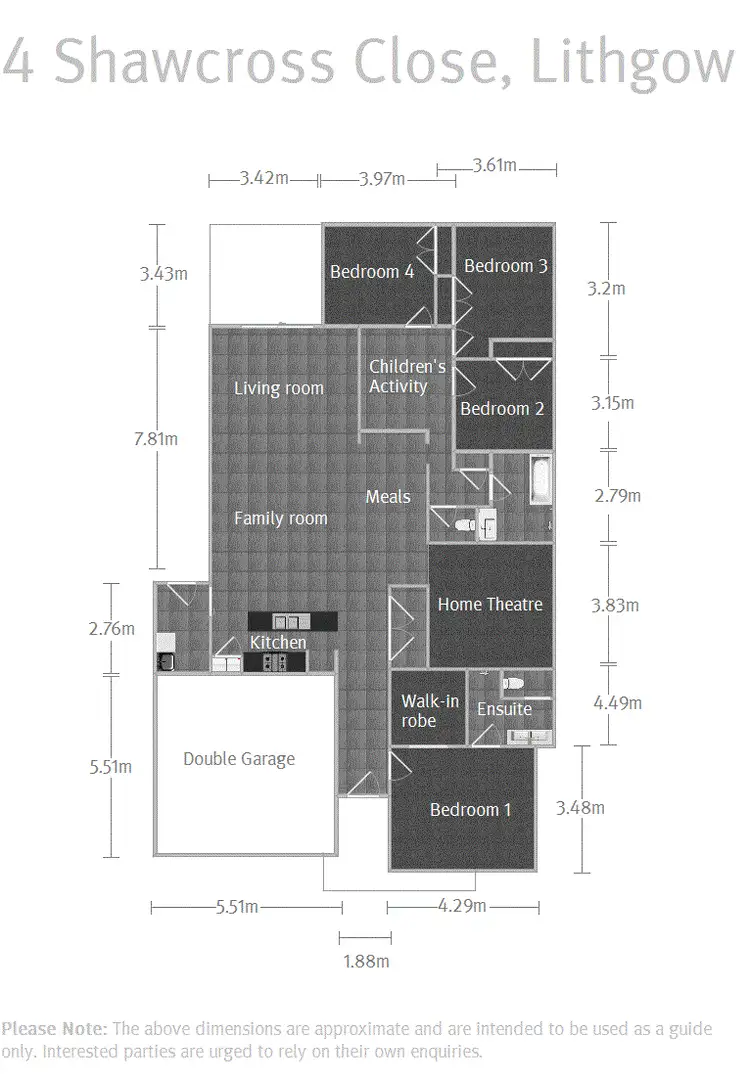 Floorplan of Homely house listing, 4 Shawcross Close, Lithgow NSW 2790
